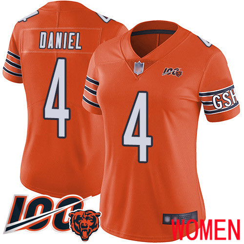 Chicago Bears Limited Orange Women Chase Daniel Alternate Jersey NFL Football 4 100th Season
